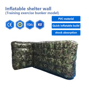 Inflatable shelter wall