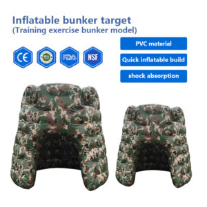 Inflatable bunker target