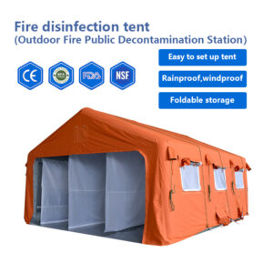 Fire disinfection tent