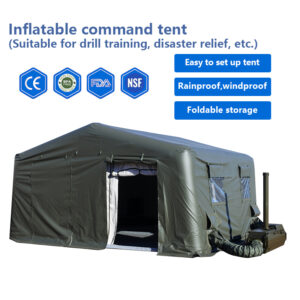 Inflatable command tent