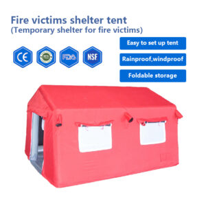 Fire victims shelter tent